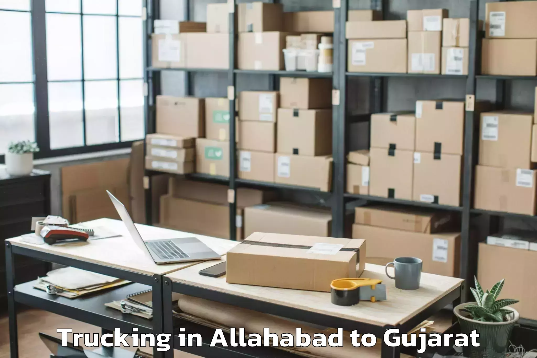 Hassle-Free Allahabad to Dholka Trucking